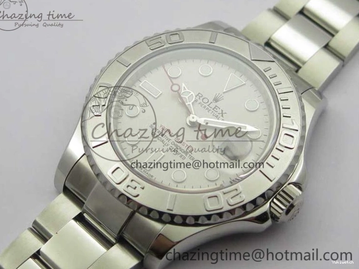Dial Yacht-Master Silver Best SS SA3135 Edition Maker Bp on SS 116622 Bracelet 0501